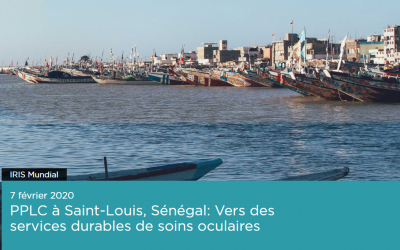 PPLC à Saint-Louis, Sénégal: vers des services durables de soins oculaires