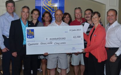 Thanks to the RBC Golf Tournament, IRIS Mundial receives a donation of $5,000