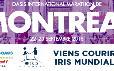 Participer au marathon international oasis de Montréal au profit d’IRIS Mundial !